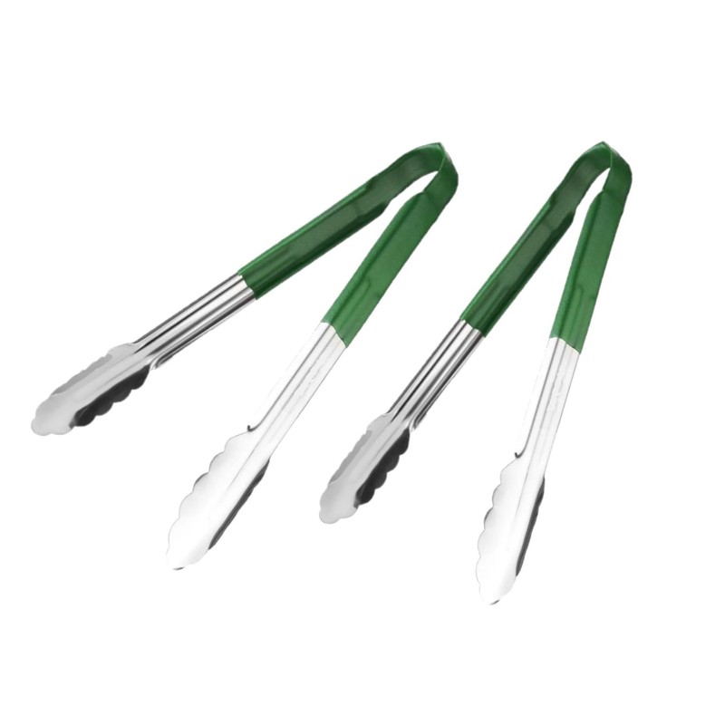 Chabrias Ltd 12" Utility Kitchen Tongs Cooking Tongs Stainless Steel