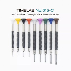 TIMELAB 9PCS SCREW DRIVER SET 0.6-3.00MM FOR WATCH REPAIR EYEGLASS MADE IN KOREA