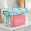Vadidiya Clear Plastic First Aid Kit Box, Emergency Supplies Organizer