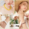 500Pcs Brown Glass Beads for Jewelry Making Kit