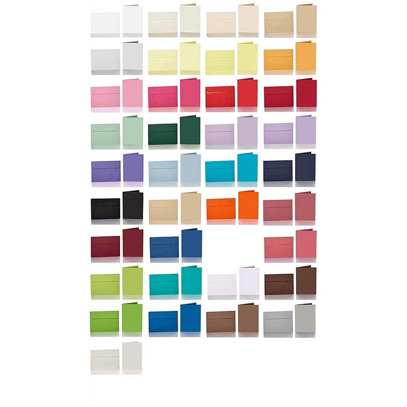Paper24 25 Blank Folding Cards with Envelopes 120 x 170