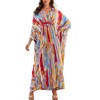 LikeJump Women Boho Maxi Long Kaftan Beach Cover Up Swimwear