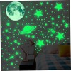 Generic Nursery Room Wall Sticker Set Glow Dark Stars and