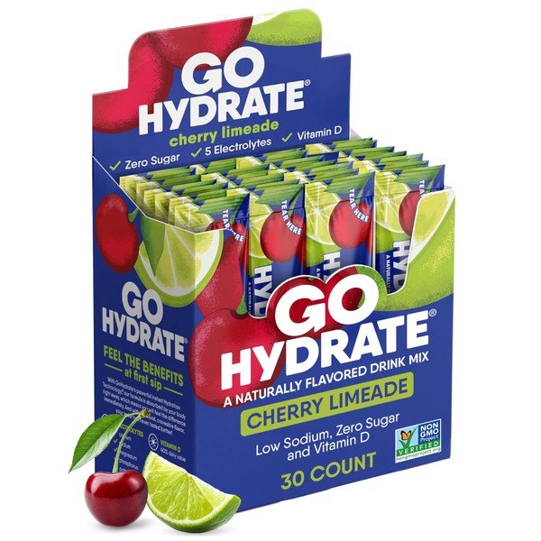GoHydrate GoHydrate Instant Hydration Powder Packets - Low Sodium Electrolytes
