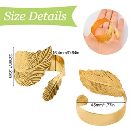 UFURMATE Curtain Tiebacks, 6 Pack Metal Decorative Golden Leaves Curtain Tiebacks Creative Curtain Buckles Spring Drape Holder Clips for Home Office (Gold)