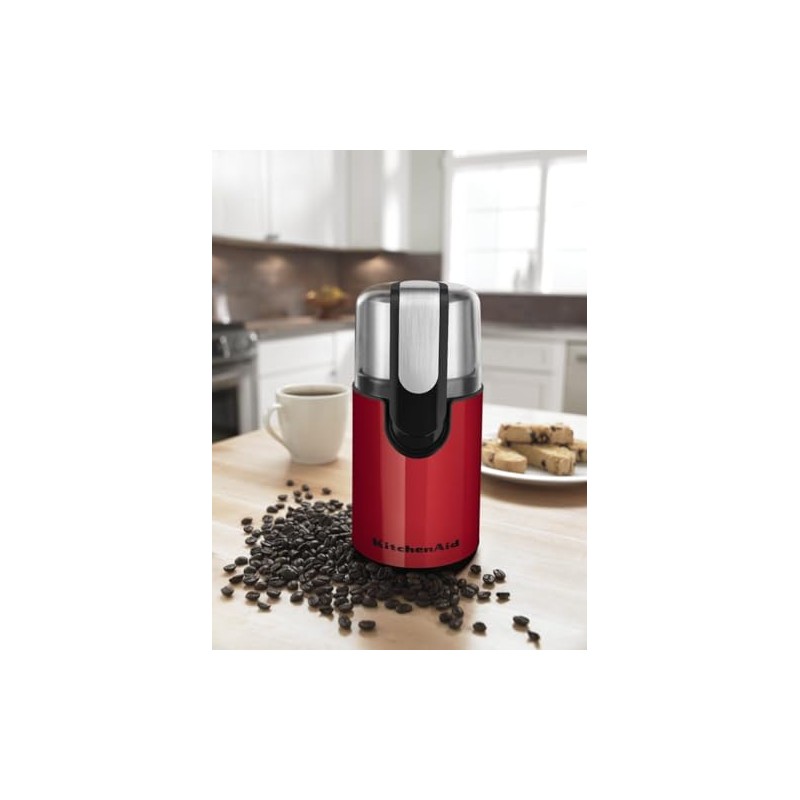 KitchenAid BCG111ER Blade Coffee Grinder, 4 oz, Empire Red