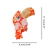Funny Toucan Bird Hair Clip,Acetate Claw Clips,Hair Clips for Women,Orange