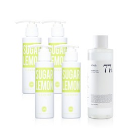 Jo Sung-ah Wonder Bath Lemon Cleanser Sugar Lemon 120ml x 4 + Anua Eoseongcho 77 Soothing Toner 250ml _B / 조성아 원더바스 레몬청 클렌저 슈가레몬 120ml 4개 + 아누아 어성초 77 수딩 토너 250ml B