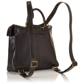 Fossil Women's Parker Eco Leather Convertible Large Backpack Purse Handbag, Black (Model: ZB1515001)