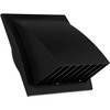Ø 150mm / 6 inch Anthracite Plastic Cowled Ventilation Grille