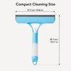 3-in-1 Window Cleaning Squeegee for Glass & Mirrors – Built-In