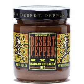 Desert Pepper Trading Company XXX Roasted Habanero Salsa, 16-Ounce