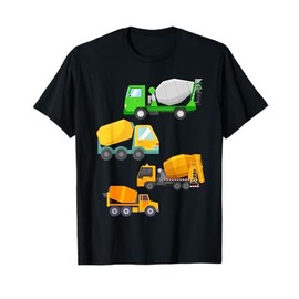 Concrete Mixer Construction Birthday for Boys Girls Toddlers T-Shirt
