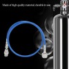 1m/3.3ft Blue G1/2-14 CO2 Hose Soda Water Adapter Hose Kit