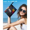 Violetpos Rainbow Pineapple Beach Towel, Extra Large 180x90 cm 250GSM