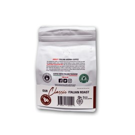 Italian Aroma Coffee Beans - Just the Beans for your Home Grinding - 250g