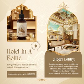 SALUBRITO Hotels Lobby Essential Oil 4 Fl.Oz (120ml), Pure & Natural Fragrance Oils, Luxury Hotel Oil for Diffuser, Candle & Soap Making, Strong Scented Oil