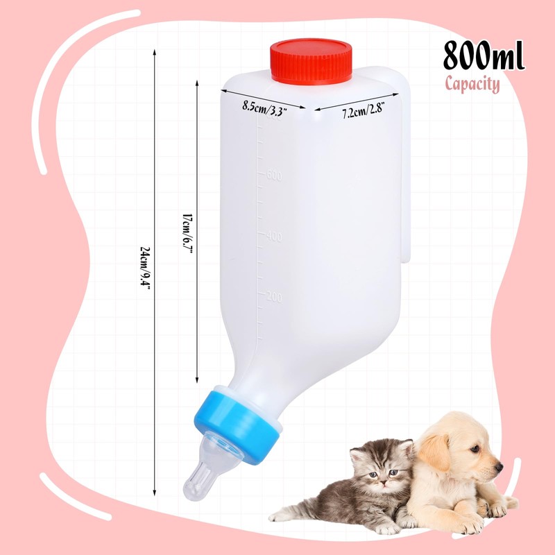 PKNYBZH Goat Feeding Bottles 800 ml Pet Feeder Bottle and