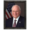 Dick Cheney Photograph in a Black Beveled Frame - Historical