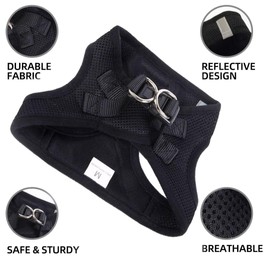 PINA Dog Harness for Small Dogs No Pull, Small Dog Harness and Leash Set, No Choke Breathable Mesh Dog Vest Harness, Lightweight Adjustable Small Medium Dog Harness - Easy to Put On and Take Off