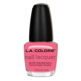 L.A. COLORS Nail Lacquer with Hardeners, 0.44 fl oz, Pink Shade, CNP520 - Junkie