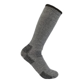 Carhartt Men's Heavyweight Wool Blend Boot Sock, Charcoal, Large