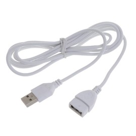 Tustao 5ft White USB Extension Cables – USB 2.0 Type A Male to A Female Extension Cable for Keyboard Mouse Printer USB Extender Cord, USB Extension Cable White, USB Cables