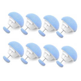 YANYULI Duvet Clips, Sheet Clips, Set of 8, Fixing Pins for Comforter, Anti-Slip, Duvet Clips, Mushroom Shape, Prevents Sheet Shifting (Blue)