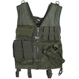 Fox Outdoor Products Assault Cross Draw Vest, Olive Drab