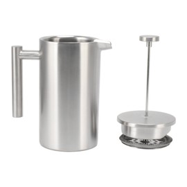 French Press Coffee Maker Dishwasher Safe Double Wall Insulated Rust Proof Stainless Steel Coffee Press with Filter 1L