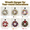 BAIIKO Suction Cup Wreath Hangers for Front Door Glass, Heavy