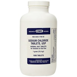 Sodium Chloride USP Normal Salt 1000 Tablets 1 GRAM
