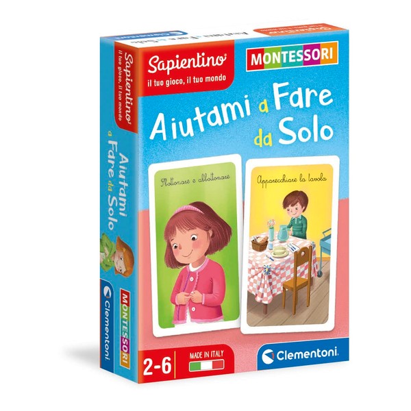 Clementoni Montessori Help Me Make Yourself Cards 2 Years (Italian
