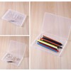 Clear Plastic Storage Box, Flat Case Holder for Beads/Tools/Letters/Papers，Flat box