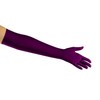 Matte Satin Over Elbow Gloves, Plum