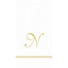 Entertaining with Caspari Monogram Initial N Paper Guest Napkins, Pack