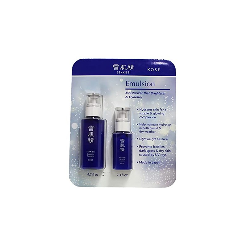 SEKKISEI - Juego de 2 botellas de emulsión de 4.7