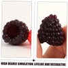 KOMBIUDA 15pcs Artificial Raspberry Model Simulation Fruit Decor Fake Fruit