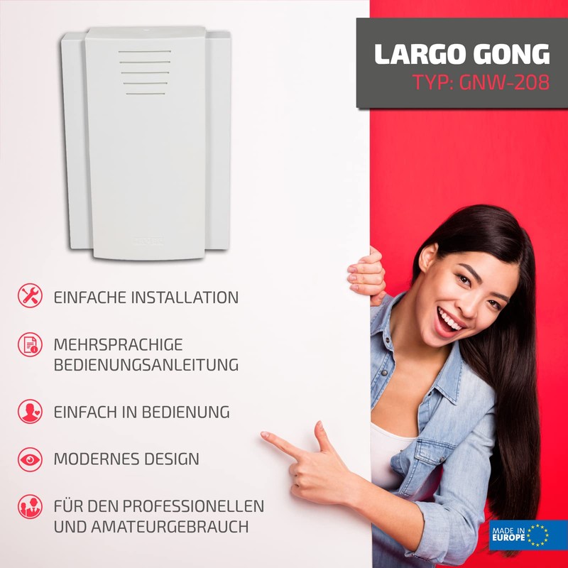 SUNDI Door Bell with Built-in Transformer Door Bell 230 V