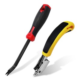 Staple Remover, Heavy Duty Staple Remover Tool,Upholstery Stapler Remover for Carpet,Wood,Floor, Furniture, Construction, Industrial Staple Lifter Removes Flooring, Carton Box Staples(2pcs)