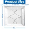 S97013576 Bathroom Fan Cover Grille with Springs, Replacement for Broan