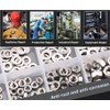 FEEIFOL 260-Piece O-Ring Seal Set Nylon Washers Gaskets Assortment Set