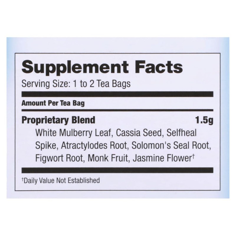 Sugar Level Tea, 20 Bags by Bravo Tea & Herbs