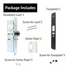 elox Narrow Stile Aluminum Door Mortise Deadlatch Lock, Handing reversible