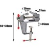 AYMBH Aluminum Alloy Mini Table Base Bench Work Vise Clamp