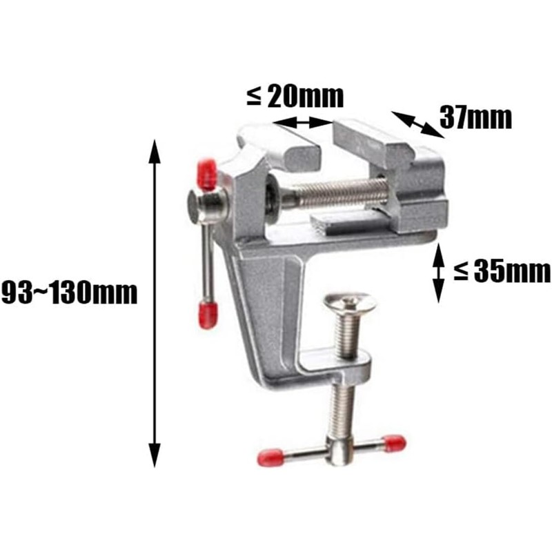 AYMBH Aluminum Alloy Mini Table Base Bench Work Vise Clamp