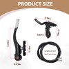 AXGSRV Complete Bike Brake Set Includes Callipers Levers Cables Black,