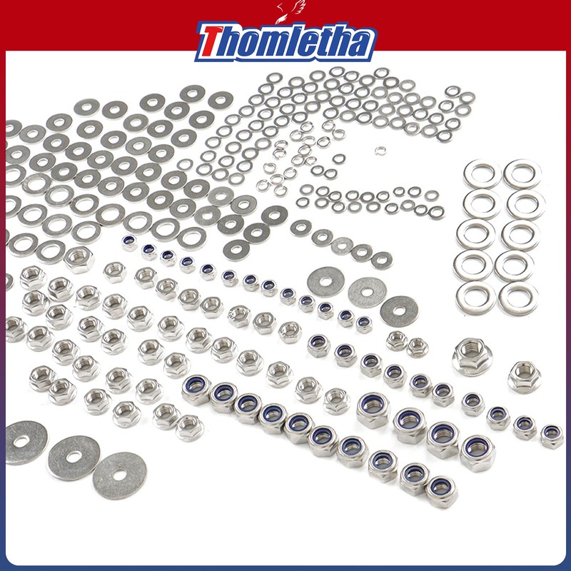 Thomletha 667 Pcs Stainless Steel Bolt Screw Kit Replacement for