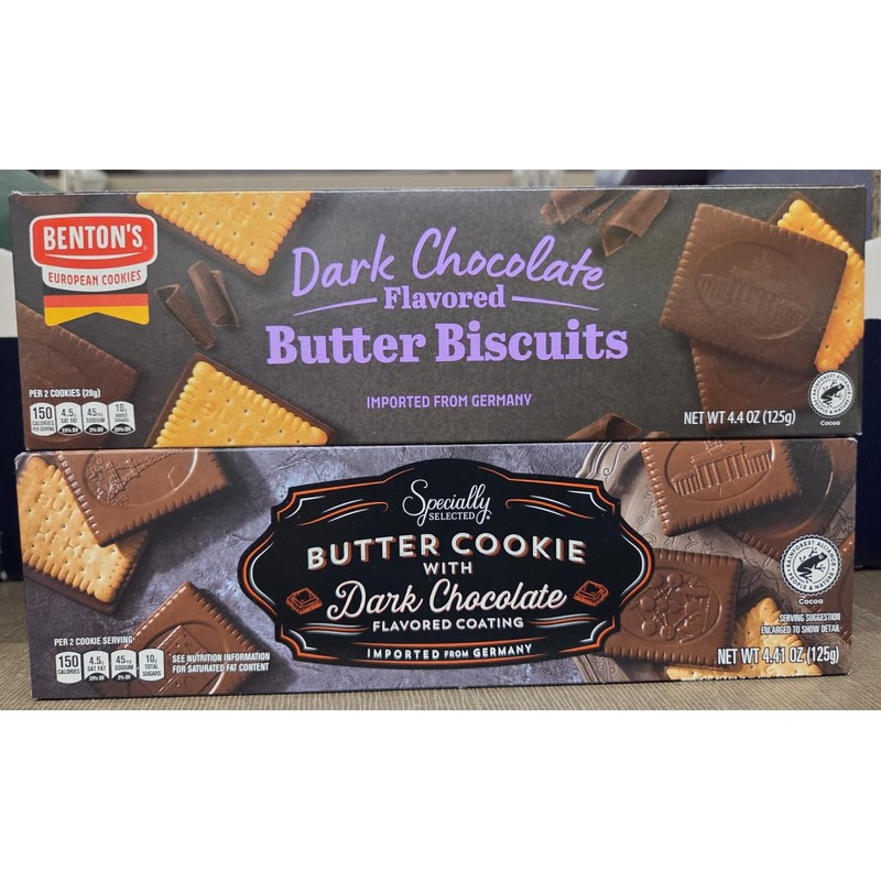 Specially Selected Butter Cookie Coated with Dark & Milk Chocolate
