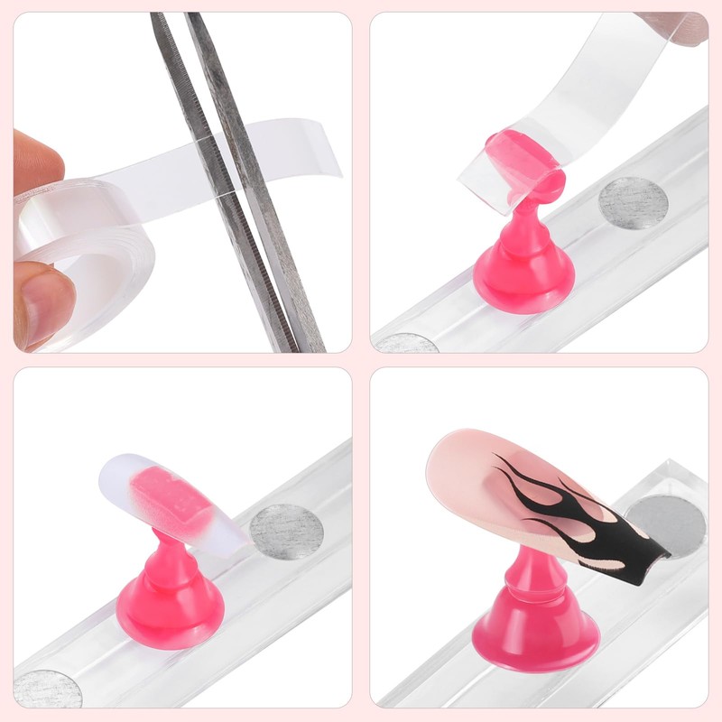 Etercycle Nail Stand Acrylic Nail Art Display Stand Practice Nail